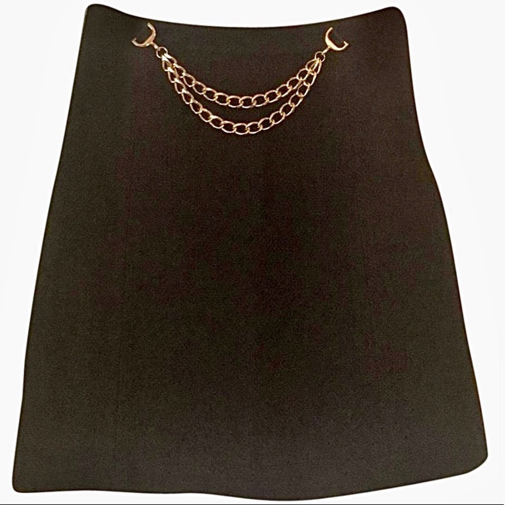 Milly brown tweed mini skirt